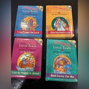 LITTLE SONGS FOR LITTLE SOUL. BABY GIFT SET-SET OF FOUR CDs and books